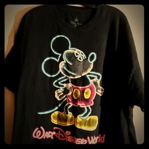 Disney Mickey mouse glow in the dark shirt